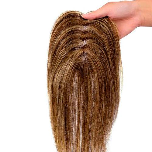 Best Breathable Real Hair Topper for Women Crown Topper No Bangs