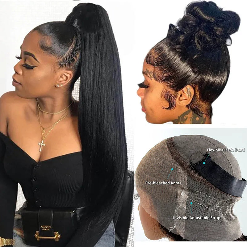 Flash Sale Invisi-Strap™ Snug Fit 360 HD Transparent Lace Wig Bleached Knots