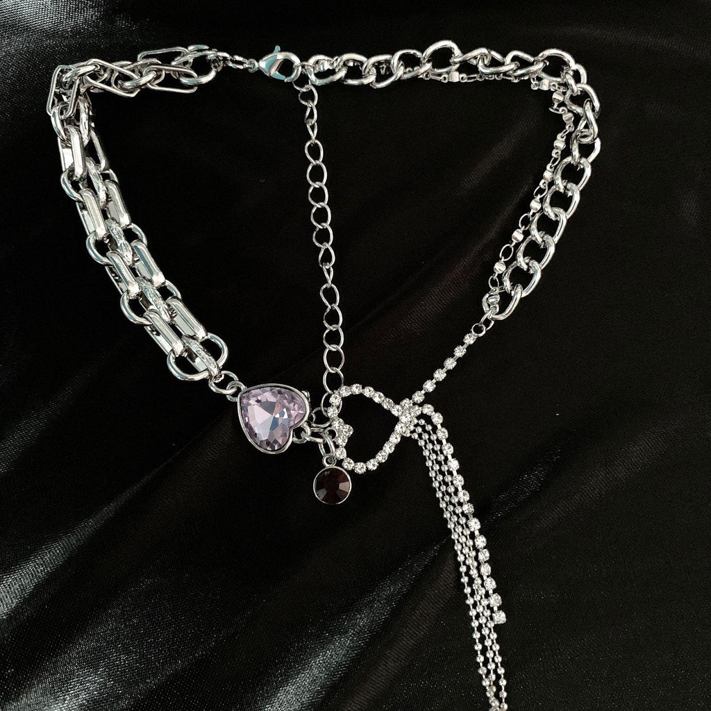 Heart Tassel Choker Necklace – seamiss